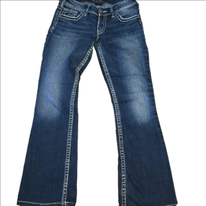 ♡Silver "suki" boot cut jeans size 28w x 32l